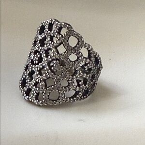 Pandora Elegant Sterling Silver Lace Ring